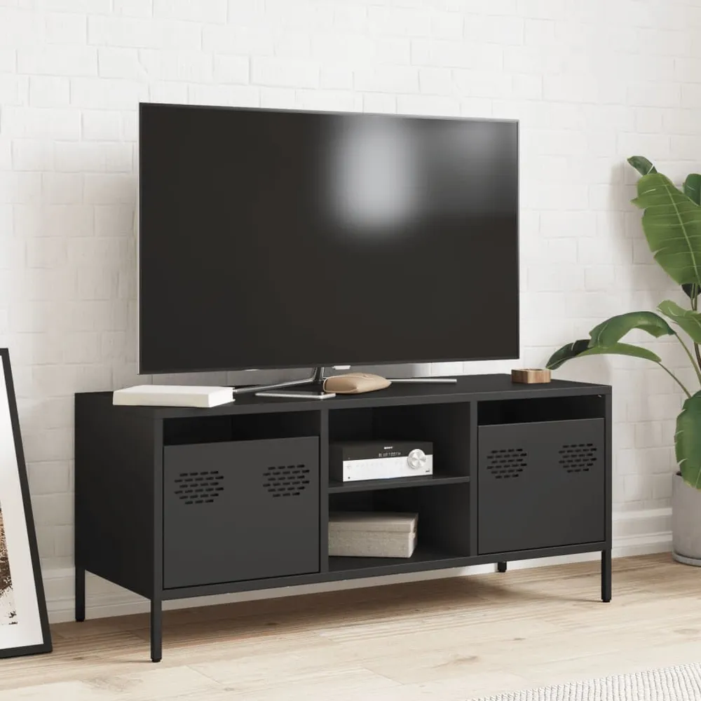 Banco para Arcade Móvel de TV 101,5x39x43,5 cm ço laminado fresco preto