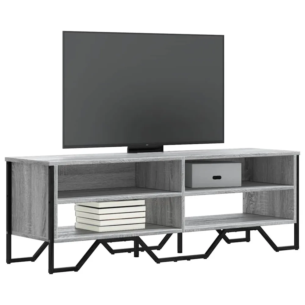 Banco para Arcade Móvel de TV 122x34x41 cm derivados de madeira cinzento sonoma