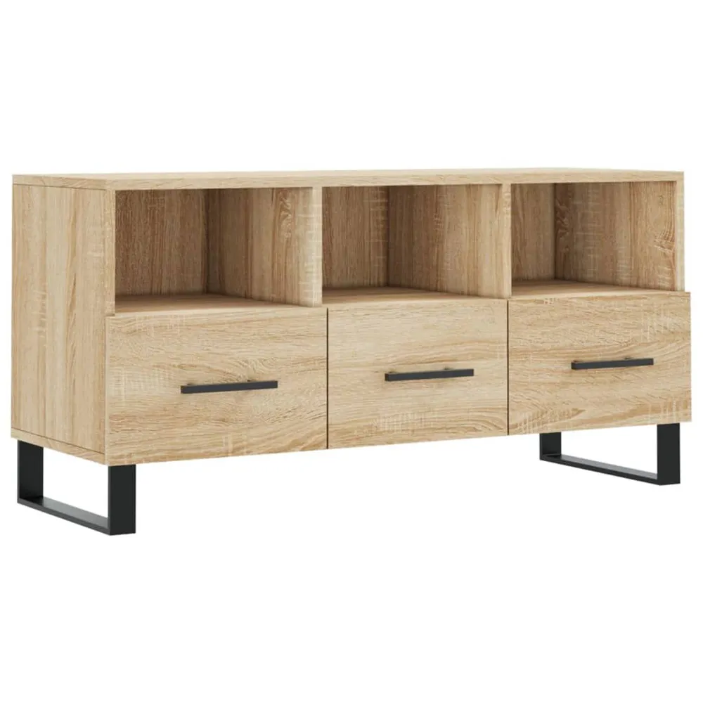Ergonômico de Alta Qualidade Móvel de TV 102x36x50 cm derivados de madeira carvalho sonoma
