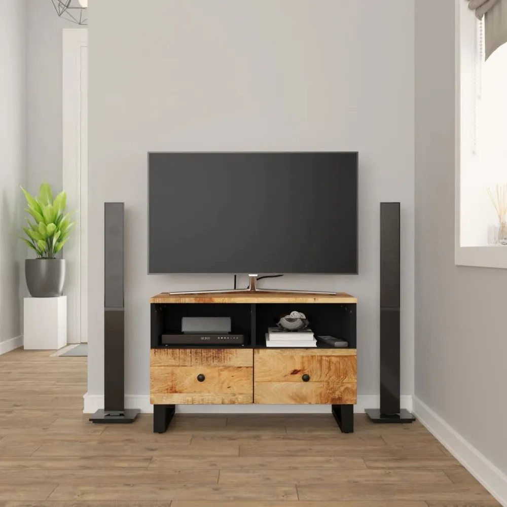 Ergonômico de Alta Qualidade Móvel de TV 70x33x46 cm madeira de mangueira maciç