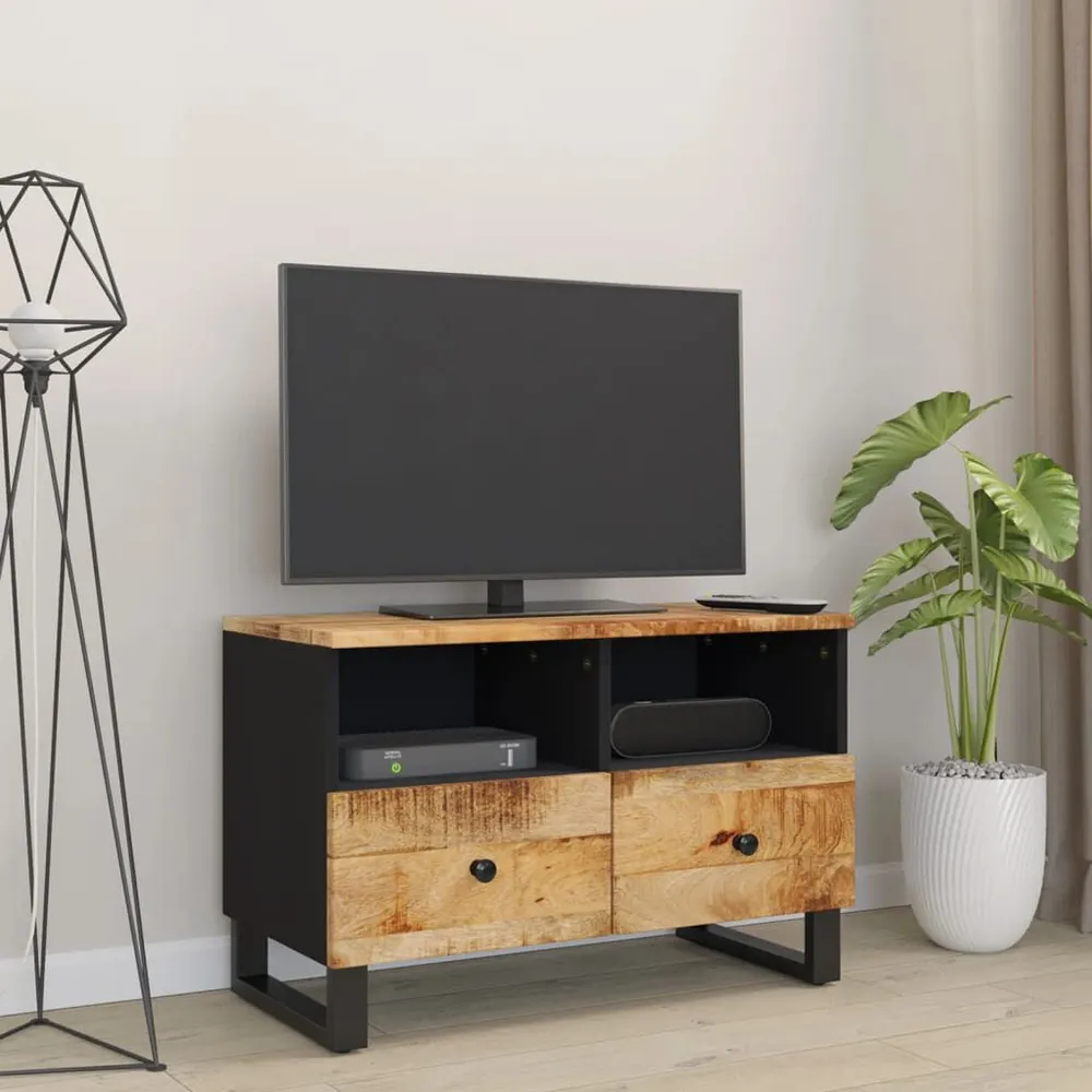 Ergonômico de Alta Qualidade Móvel de TV 70x33x46 cm madeira de mangueira maciç