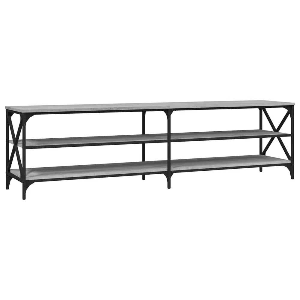 Móvel de TV 180x40x50 cm derivados de madeira cinzento sonoma para Noites de Jogos