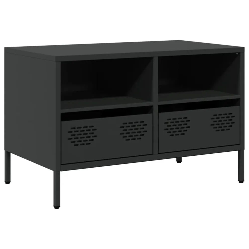 Móvel de TV 68x39x43,5 cm ço laminado fresco preto para Gamers