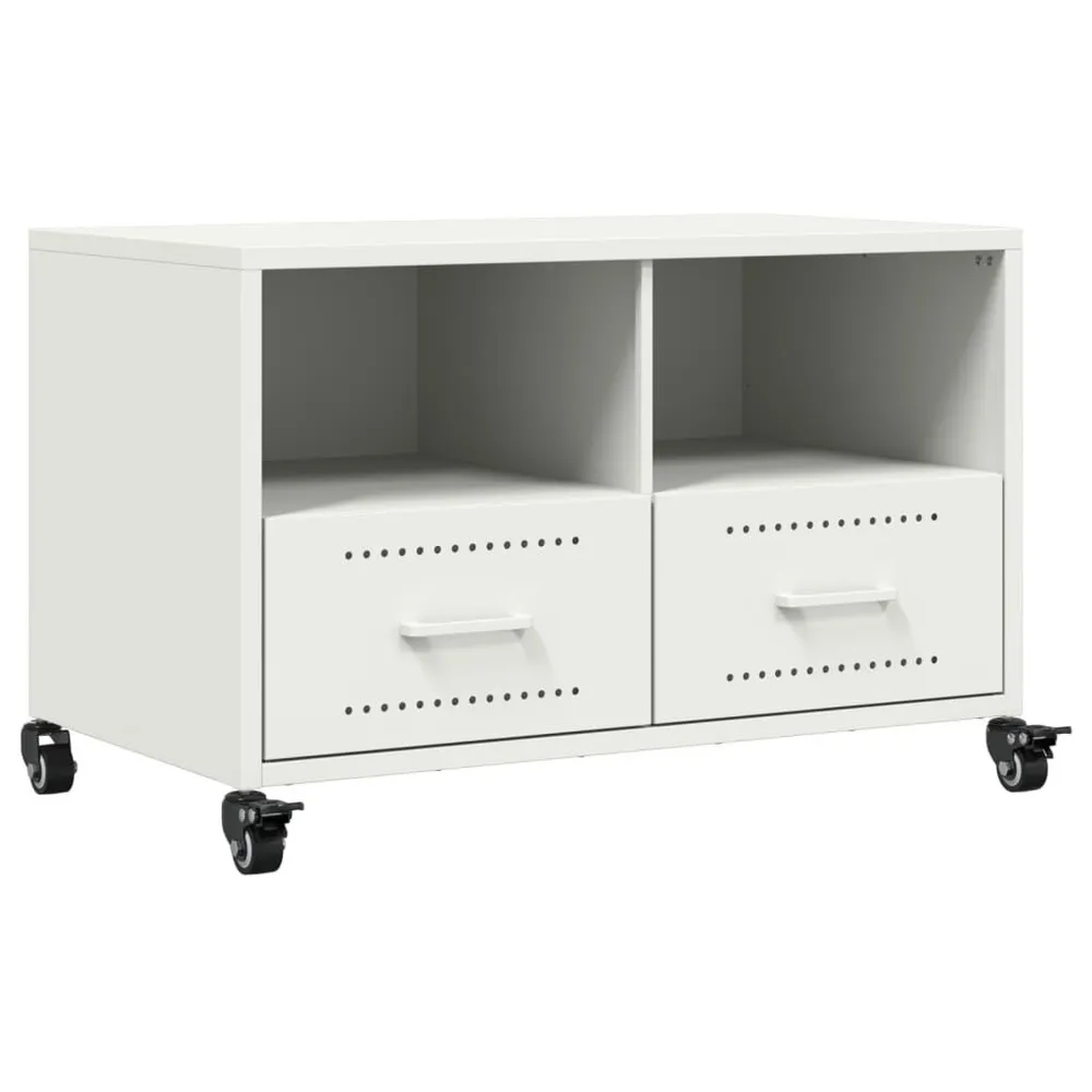 Móvel para Console Móvel de TV 68x39x43,5 cm ço branco