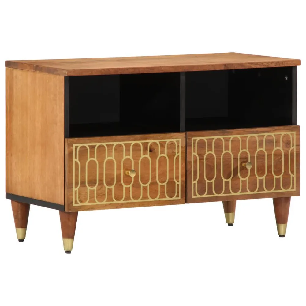 Móvel para Console Móvel de TV 70x33x46 cm madeira de mangueira maciç