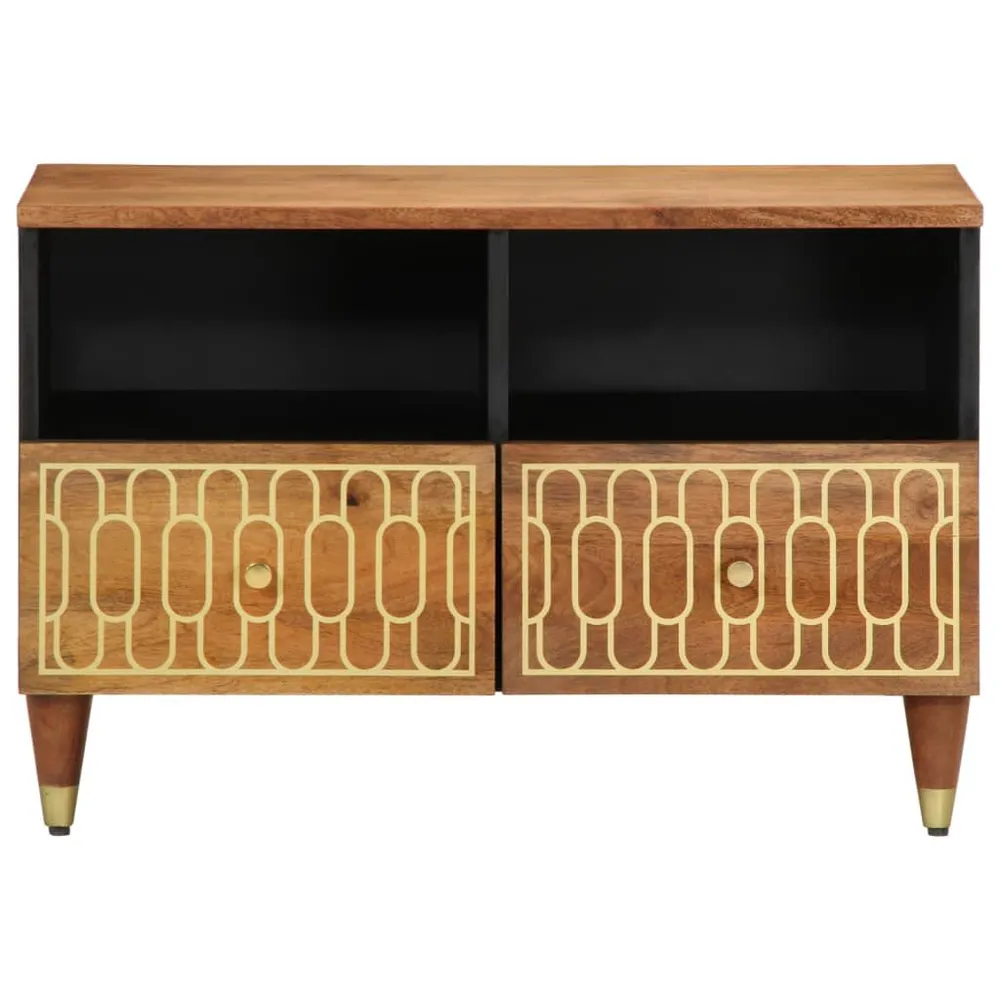 Móvel para Console Móvel de TV 70x33x46 cm madeira de mangueira maciç