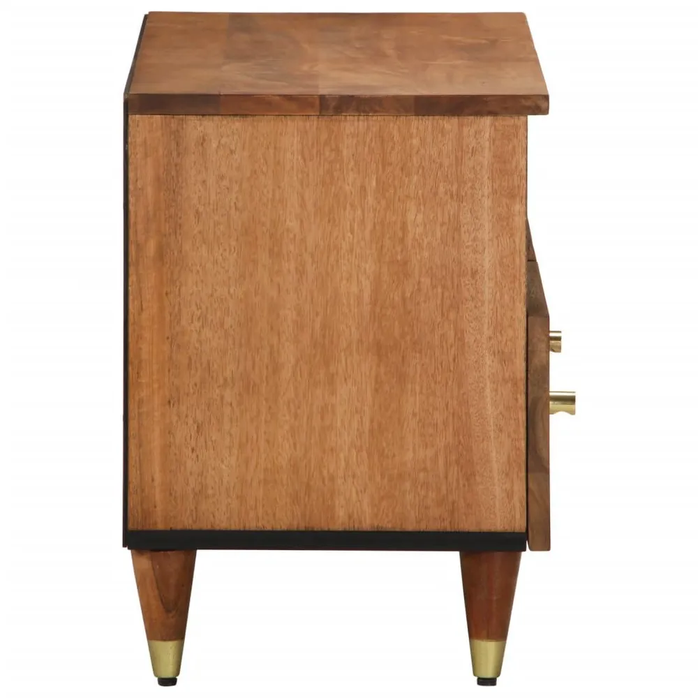 Móvel para Console Móvel de TV 70x33x46 cm madeira de mangueira maciç