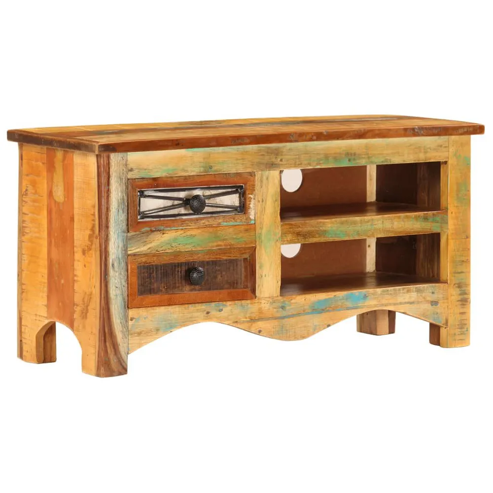Móvel para Console Móvel de TV 80x30x40 cm madeira recuperada maciç