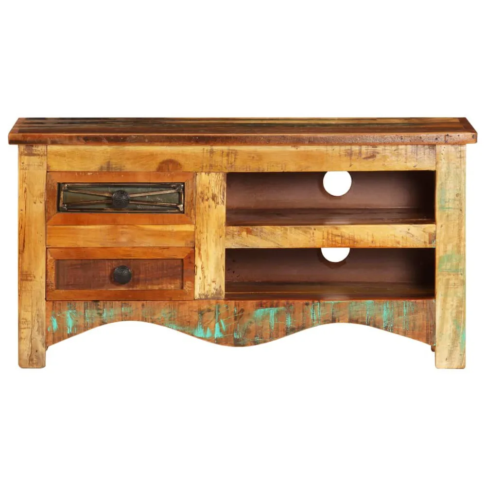 Móvel para Console Móvel de TV 80x30x40 cm madeira recuperada maciç