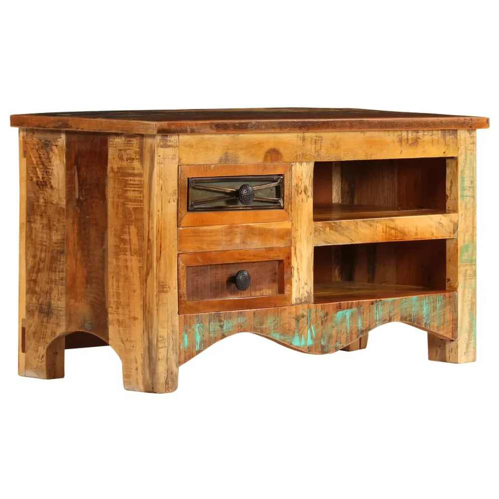 Móvel para Console Móvel de TV 80x30x40 cm madeira recuperada maciç