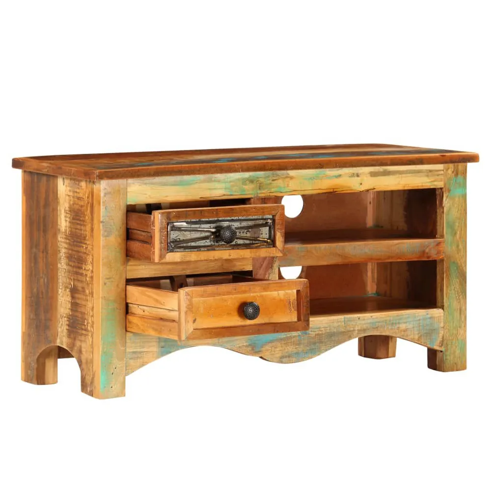 Móvel para Console Móvel de TV 80x30x40 cm madeira recuperada maciç