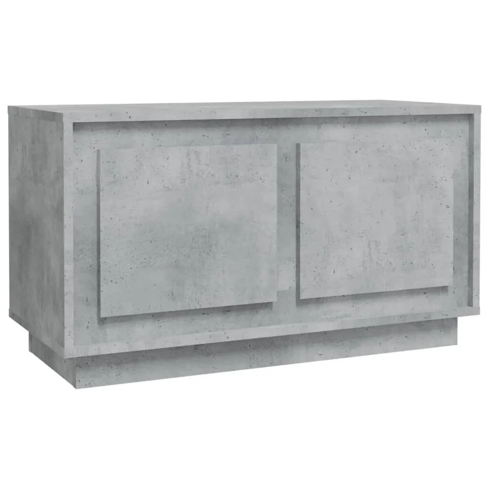 Móvel para Console Móvel de TV 80x35x45 cm derivados de madeira cinzento cimento