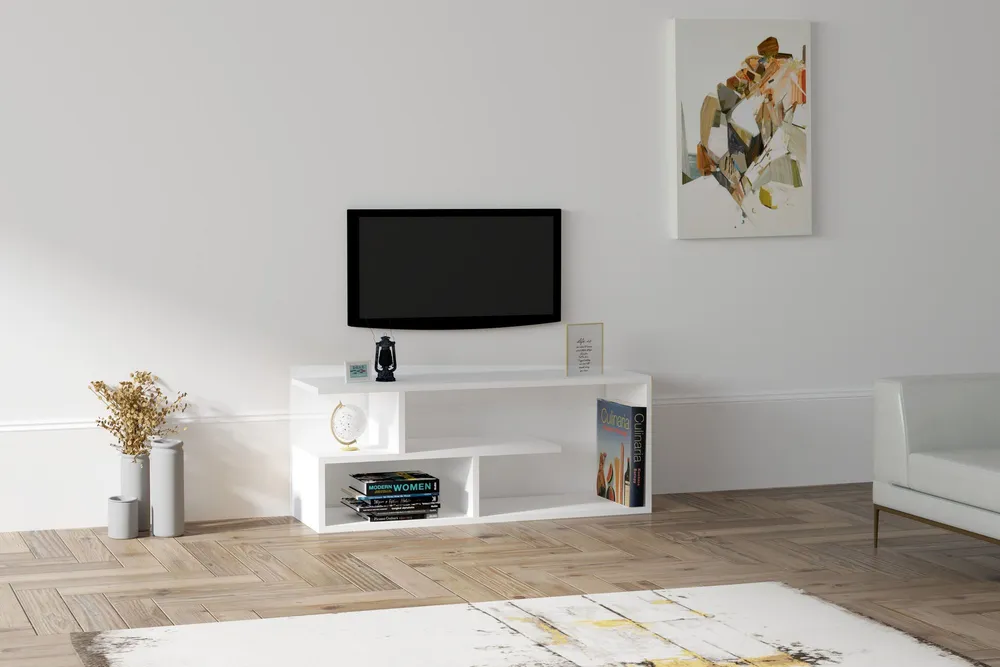 Móvel de TV sofisticado Merleau Branco