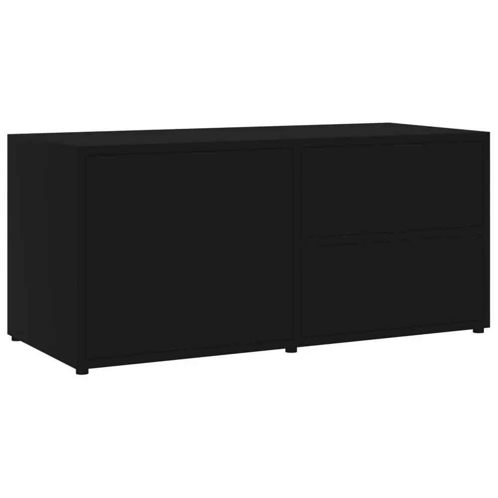 Resistente para Ambientes de Lazer Móvel de TV 80x34x36 cm derivados de madeira preto