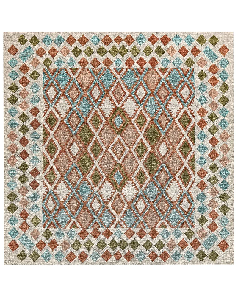 Wool Area Rug 200 x 200 cm Multicolour ERMENEK