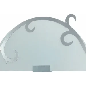 Aplique TOSEL LYS VERRE vidro certo cetim D25 x H16 cm