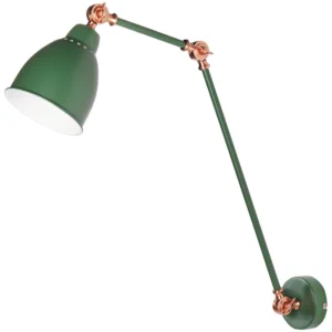 Candeeiro de parede em metal verde turvo MISSISSIPPI L