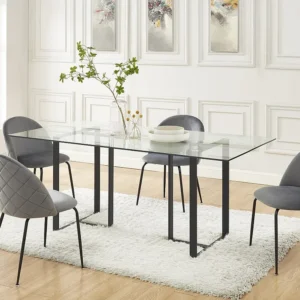 Conjunto de 2 cadeiras - Veludo e metálico preto mate - Cinza. MELBOURNE