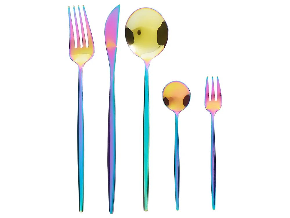 Conjunto de 30 talheres RIGATONI Arco-íris