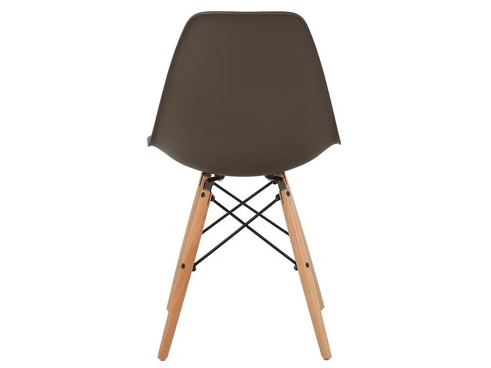 WeHome - Conjunto de 4 cadeiras de cozinha para exterior. Cor café