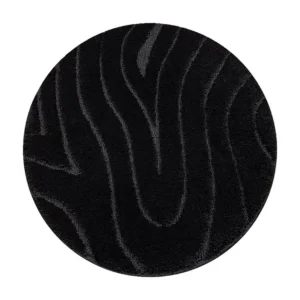Tapete de banheiro SUPREME círculo WAVES, ondas, antiderrapante, maci cercle 100 cm RugsX