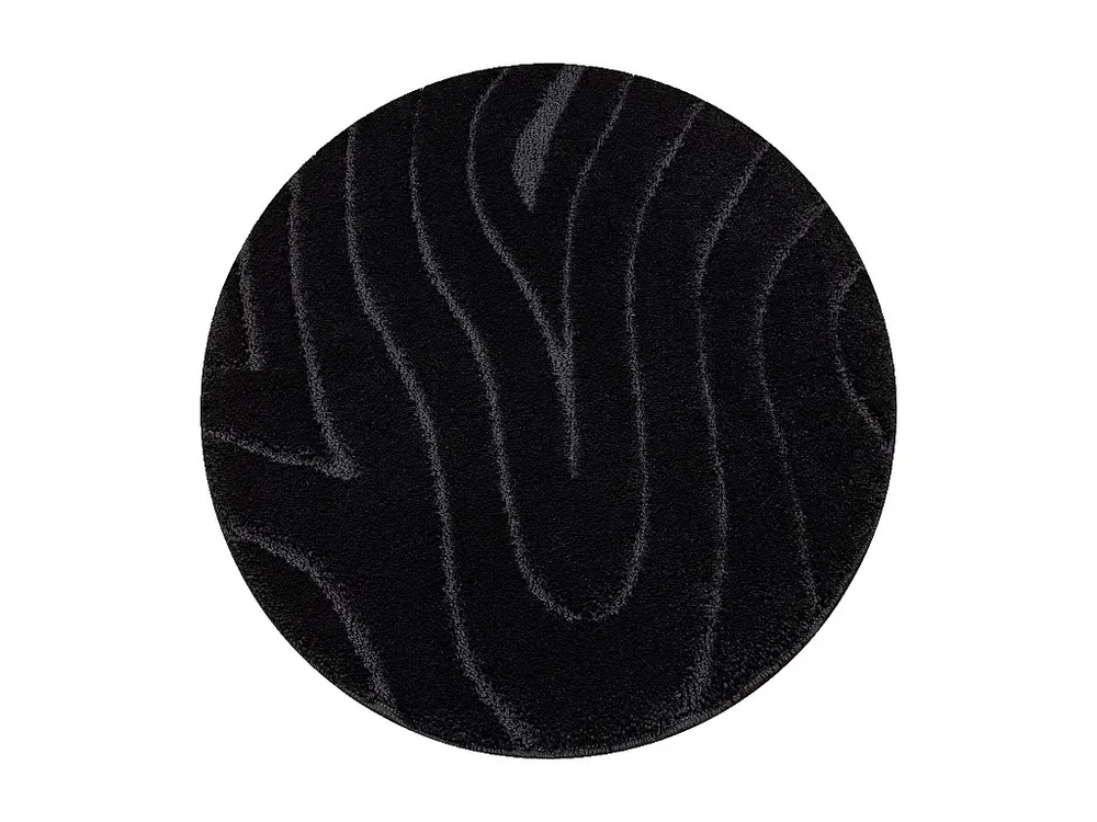 Tapete de banheiro SUPREME círculo WAVES, ondas, antiderrapante, maci cercle 100 cm RugsX