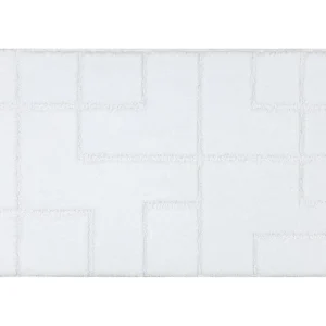 Tapete de banheiro SUPREME LINES, linhas, antiderrapante, macio - bran 60x100 cm RugsX