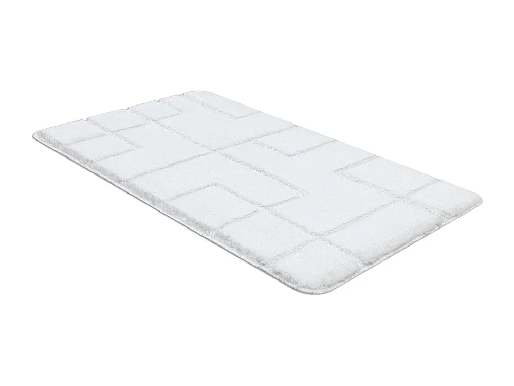 Tapete de banheiro SUPREME LINES, linhas, antiderrapante, macio - bran 60x100 cm RugsX