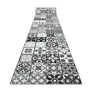 Alcatifa do corredor com reforço de borracha AZULEJO PATCHWORK, LISBO 120x500 cm RugsX