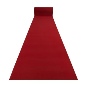 Corredor antiderrapante RUMBA 1974 Casamento cor única bordó, vermel 200x600 cm RugsX