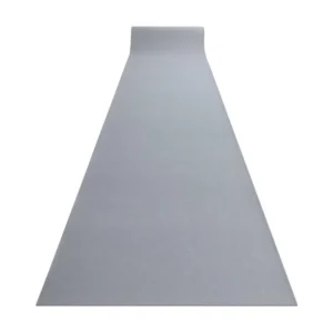 Corredor antiderrapante RUMBA cor única cinzento 120x290 cm RugsX