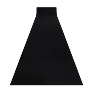 Corredor antiderrapante RUMBA cor única preto 120x240 cm RugsX