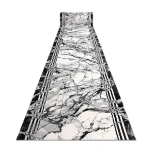Passadeira moderno TULS 51210 Mármore antracite 100x200 cm RugsX