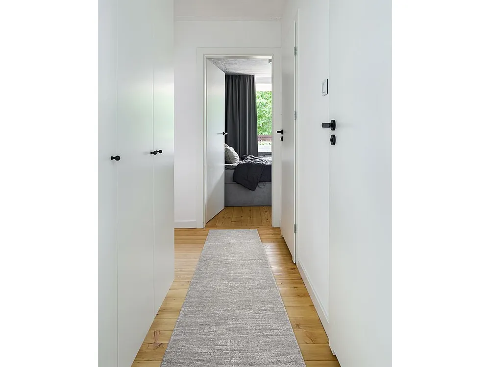 Passadeira moderno TULS 51248 estrutural, mescla cinza 80x130 cm RugsX
