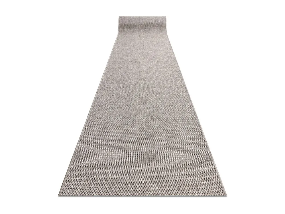 PASSADEIRA SIZAL FLOORLUX modelo 20433 prata Cor sólida 120x250 cm RugsX