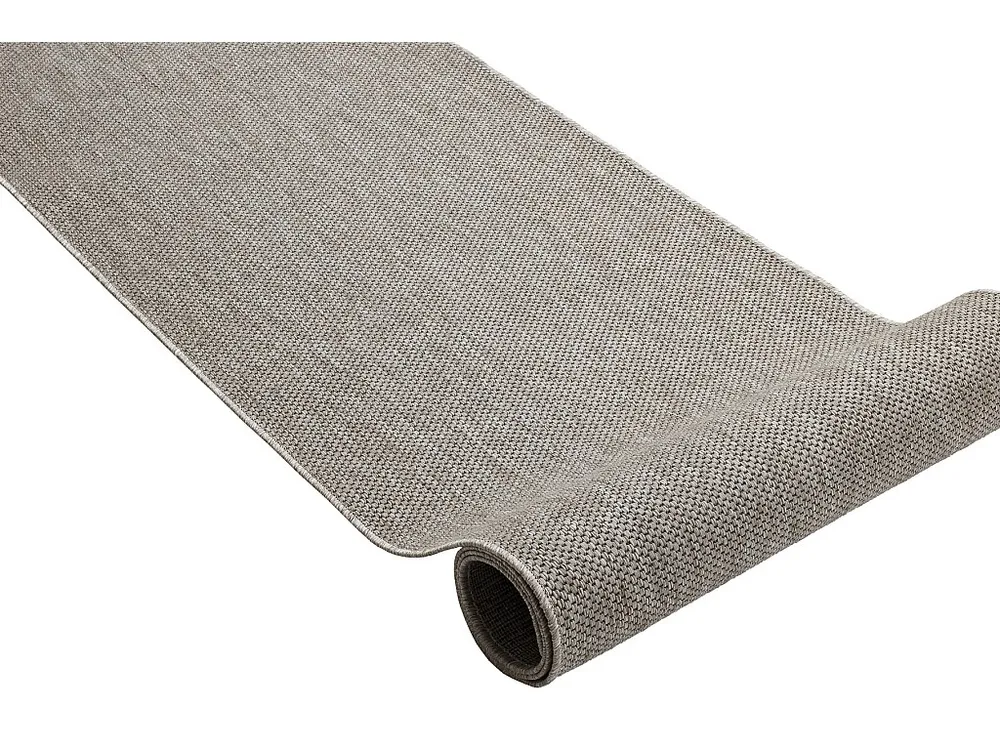 PASSADEIRA SIZAL FLOORLUX modelo 20433 prata Cor sólida 120x250 cm RugsX