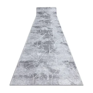 Passadeira Structural MEFE 2783 Mármore dois níveis de lã cinza cin 60x180 cm RugsX