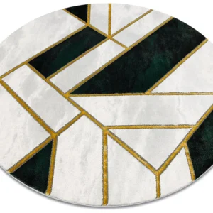 Tapete EMERALD exclusivo 1015 circulo - glamour, à moda mármore, geo cercle 120 cm RugsX