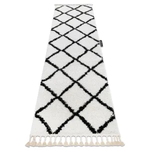 Tapete, Passadeira BERBER CROSS branco - para cozinha, ante-sala, corr 80x300 cm RugsX