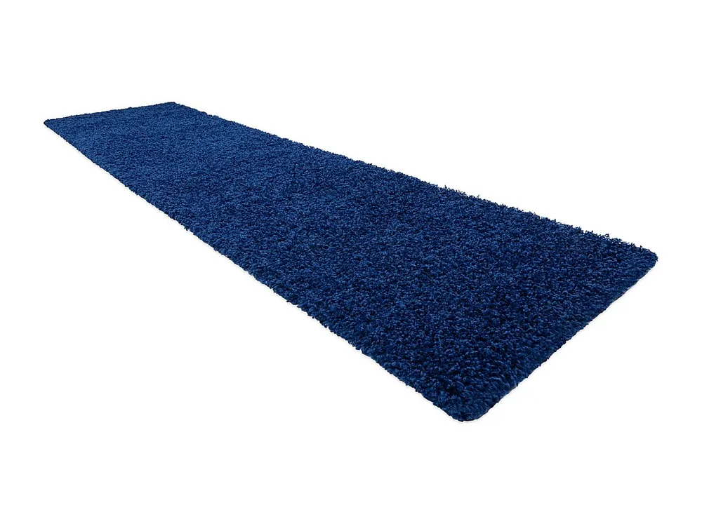 Tapete, Passadeira SOFFI shaggy 5cm azul escuro - para cozinha, ante-s 80x300 cm RugsX