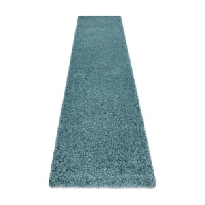 Tapete, Passadeira SOFFI shaggy 5cm azul - para cozinha, ante-sala, co 60x300 cm RugsX