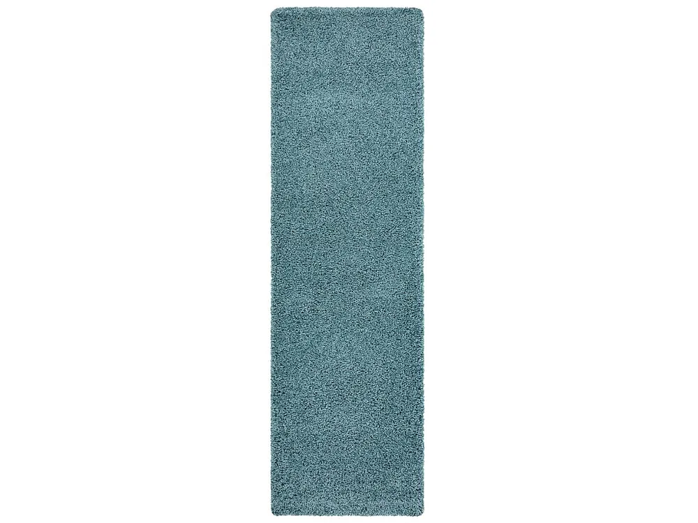 Tapete, Passadeira SOFFI shaggy 5cm azul - para cozinha, ante-sala, co 60x300 cm RugsX