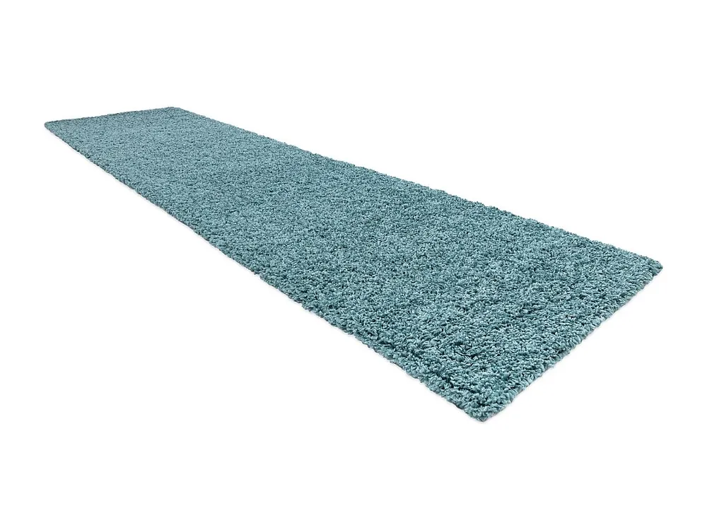 Tapete, Passadeira SOFFI shaggy 5cm azul - para cozinha, ante-sala, co 60x300 cm RugsX