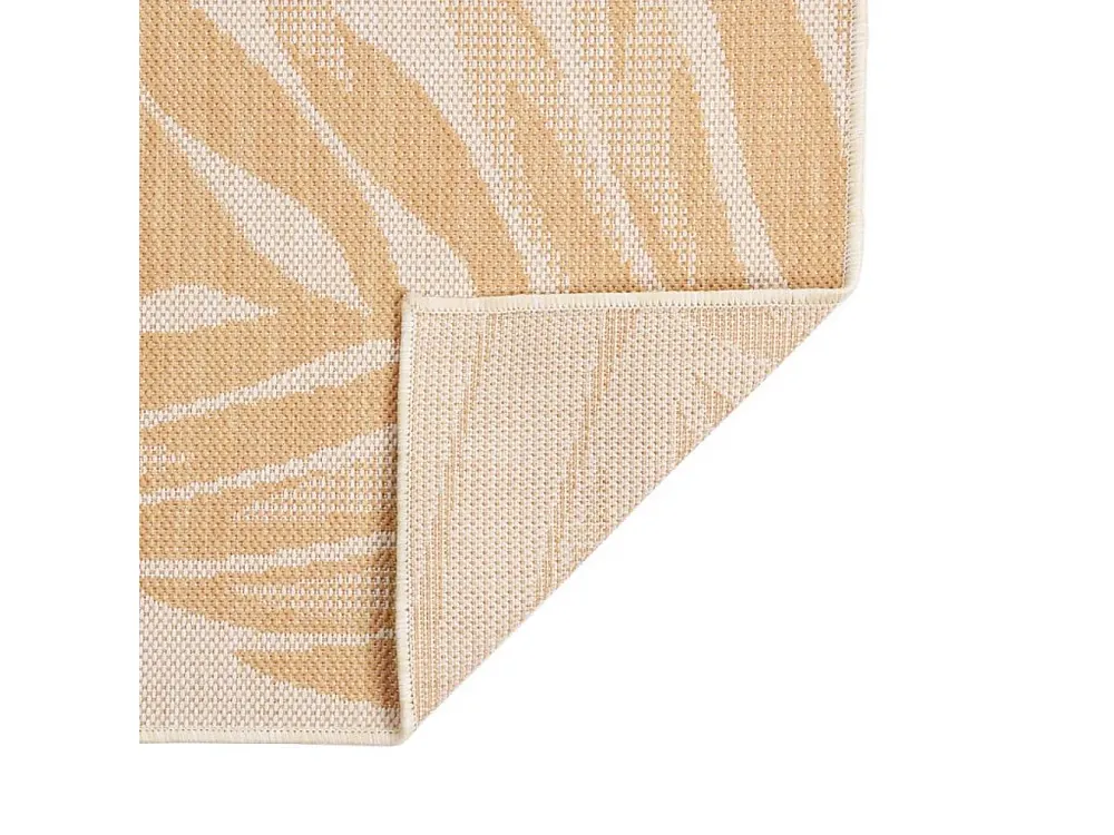 Tapete de tecido plano para exterior 120x170 cm padrão folhas Clicnbuy