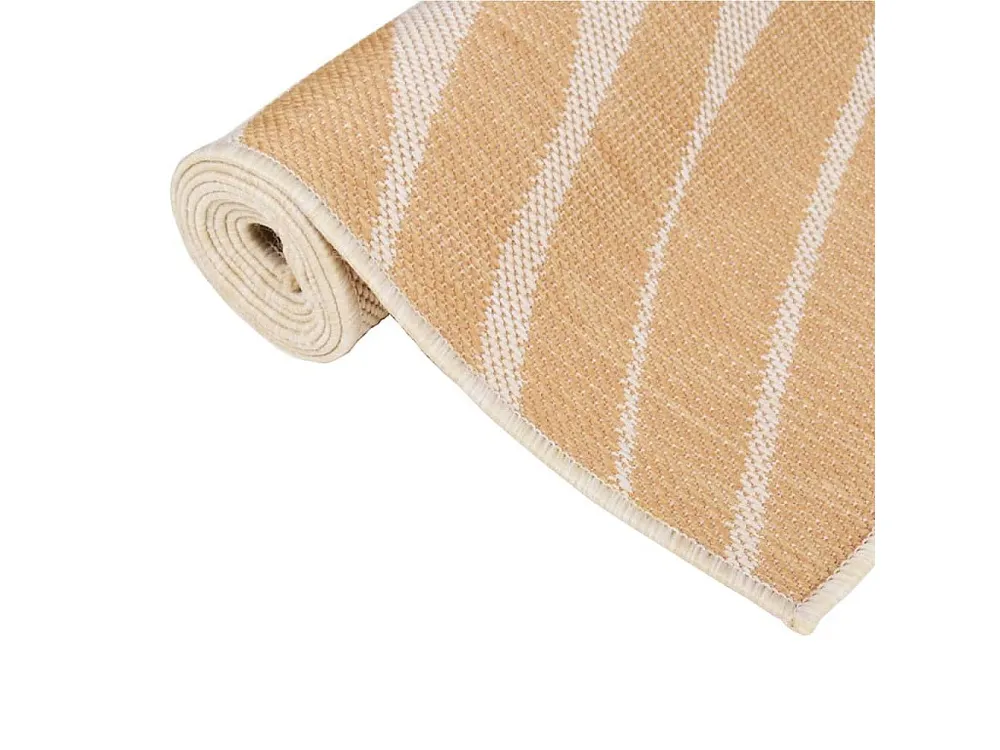 Tapete de tecido plano para exterior 120x170 cm padrão folhas Clicnbuy
