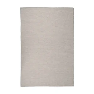 Tapete de tecido plano para exterior 120x170 cm cinza-acastanhado Clicnbuy