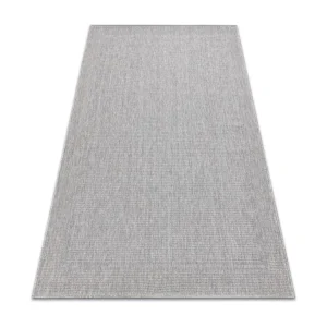 Tapete TIMO 5979 SIZAL ar livre quadro cinza claro 200x290 cm RugsX