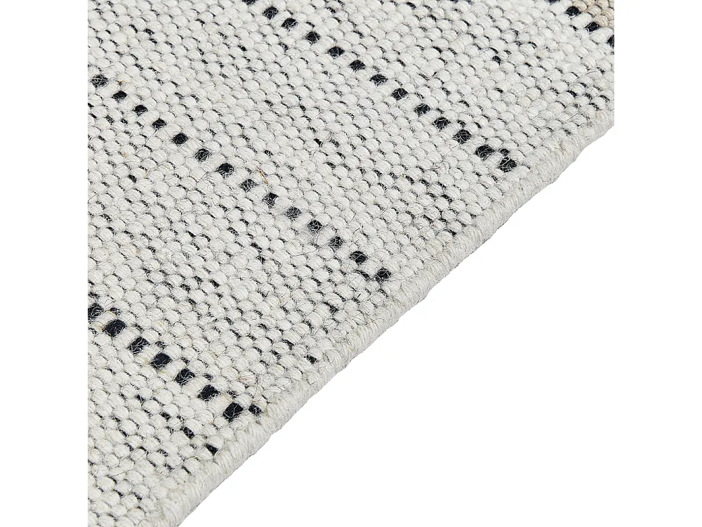 Tapete de lã creme e preta 160 x 230 cm YAZLIK BELIANI