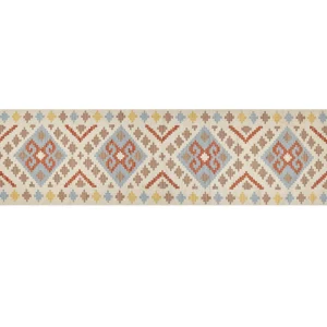 Tapete Kilim em algodão multicolor 80 x 300 cm ATAN BELIANI