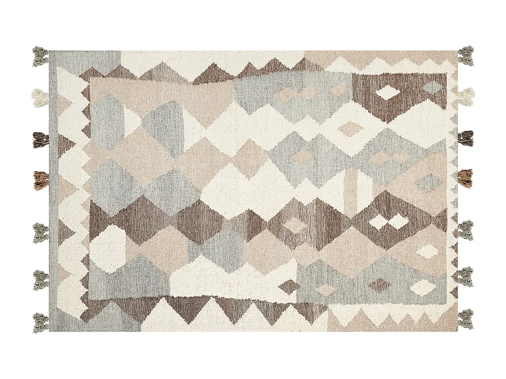 Tapete Kilim em lã multicolor 160 x 230 cm ARALEZ BELIANI